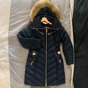 Michael Kors Navy Blue Winter Jacket - Size Small